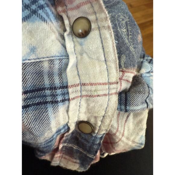 Jachs Girlfriend x Trippy Bunny Bea flannel mushroom print top - Picture 5 of 7